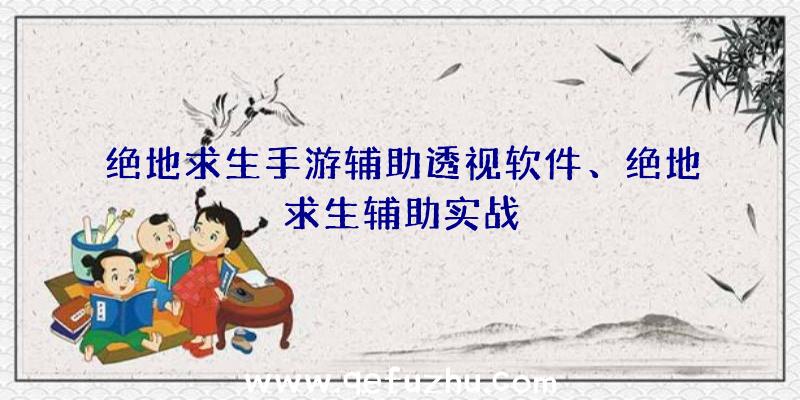 绝地求生手游辅助透视软件、绝地求生辅助实战