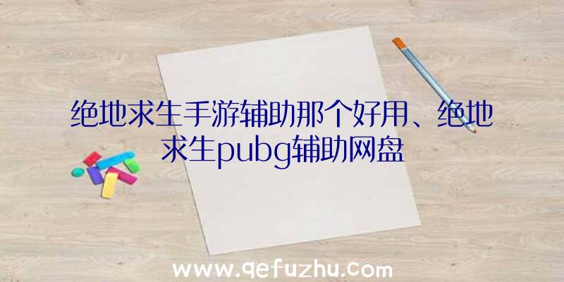 绝地求生手游辅助那个好用、绝地求生pubg辅助网盘