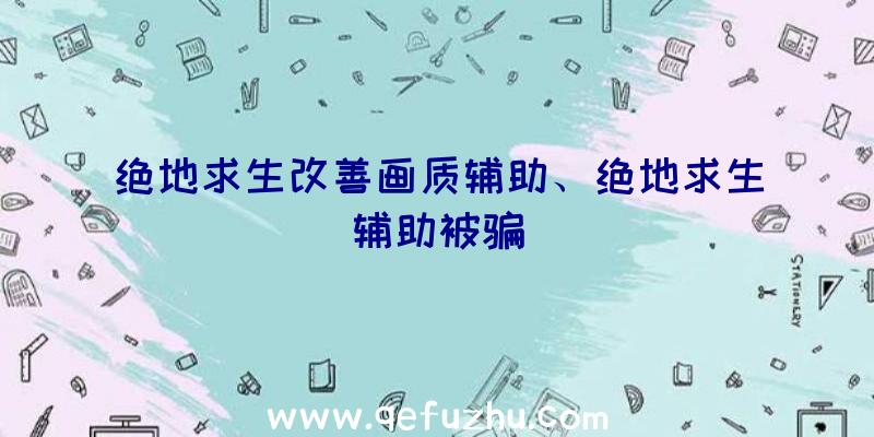 绝地求生改善画质辅助、绝地求生辅助被骗