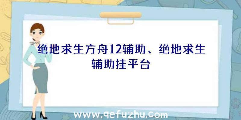 绝地求生方舟12辅助、绝地求生辅助挂平台