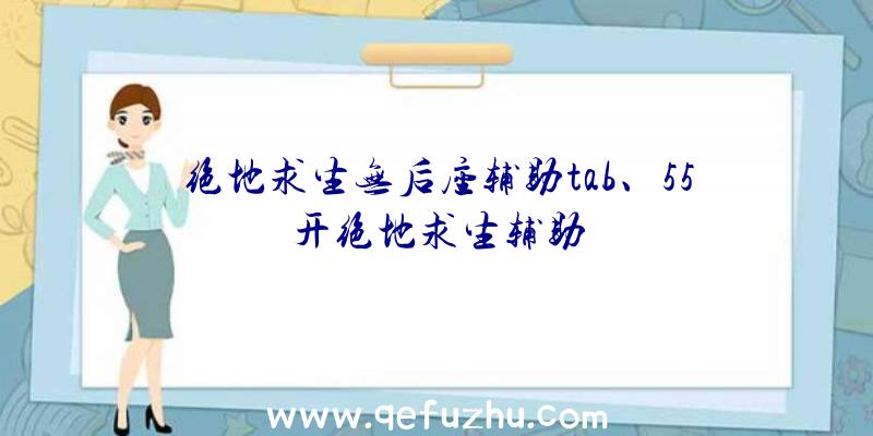 绝地求生无后座辅助tab、55开绝地求生辅助