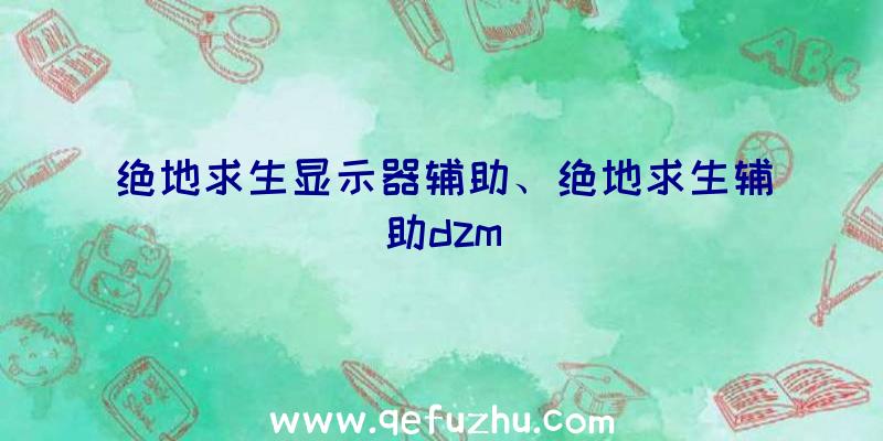 绝地求生显示器辅助、绝地求生辅助dzm