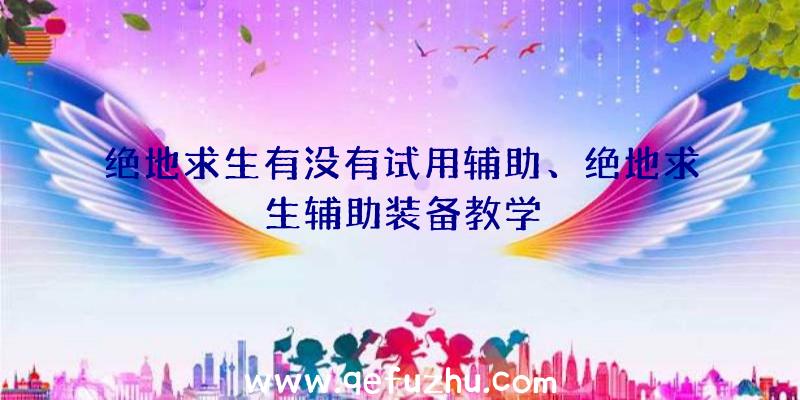 绝地求生有没有试用辅助、绝地求生辅助装备教学