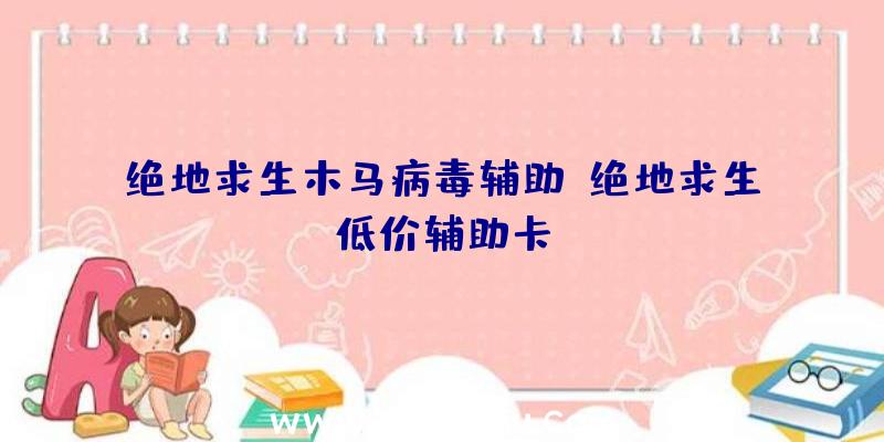 绝地求生木马病毒辅助、绝地求生低价辅助卡