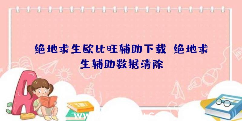 绝地求生欧比旺辅助下载、绝地求生辅助数据清除