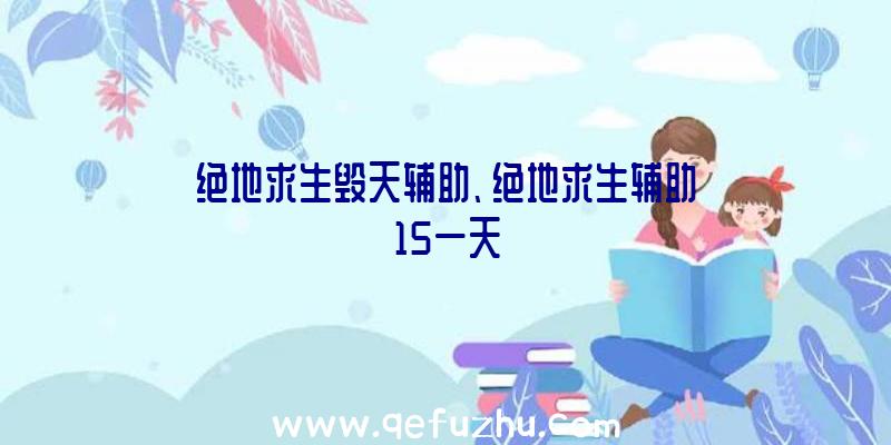 绝地求生毁天辅助、绝地求生辅助15一天