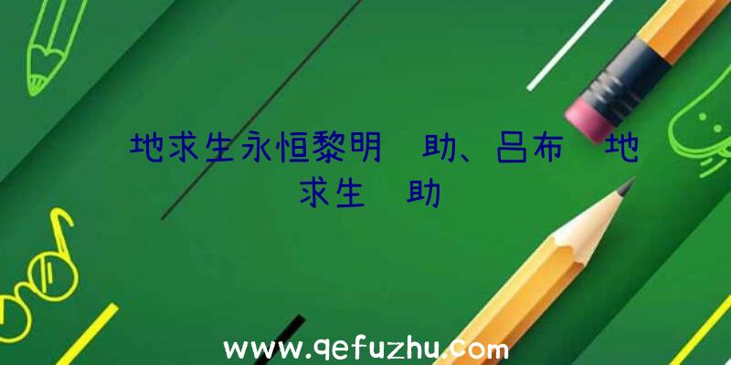 绝地求生永恒黎明辅助、吕布绝地求生辅助