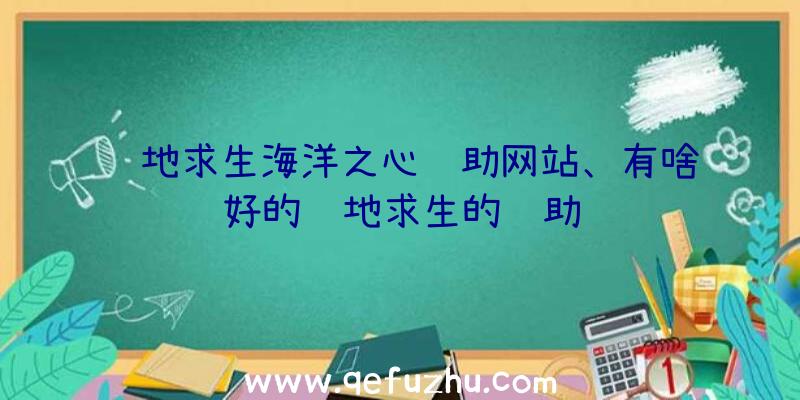 绝地求生海洋之心辅助网站、有啥好的绝地求生的辅助