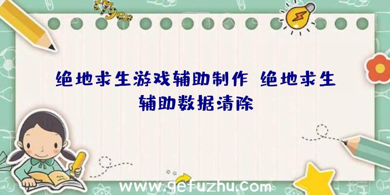 绝地求生游戏辅助制作、绝地求生辅助数据清除