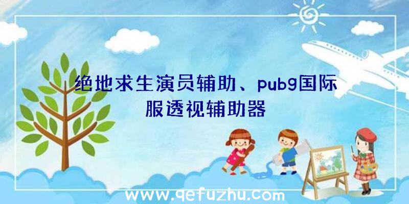 绝地求生演员辅助、pubg国际服透视辅助器