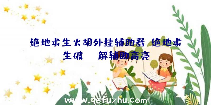 绝地求生火胡外挂辅助器、绝地求生破解辅助高亮