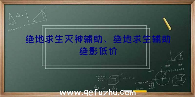 绝地求生灭神辅助、绝地求生辅助绝影低价