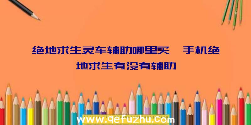 绝地求生灵车辅助哪里买、手机绝地求生有没有辅助