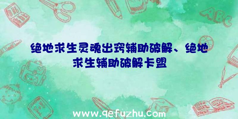 绝地求生灵魂出窍辅助破解、绝地求生辅助破解卡盟