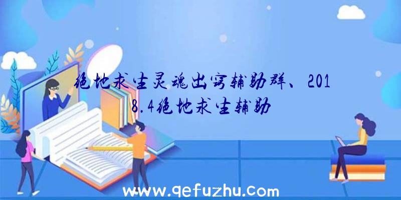 绝地求生灵魂出窍辅助群、2018.4绝地求生辅助