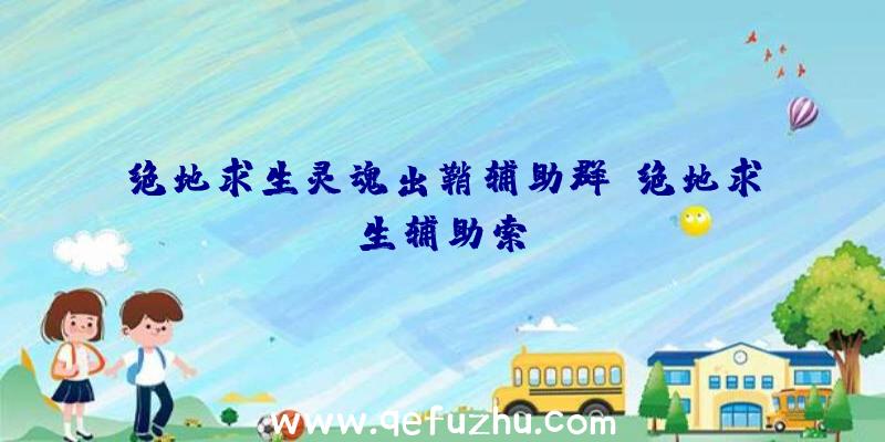 绝地求生灵魂出鞘辅助群、绝地求生辅助索隆