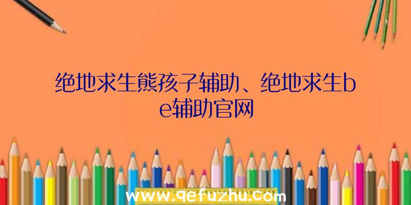 绝地求生熊孩子辅助、绝地求生be辅助官网