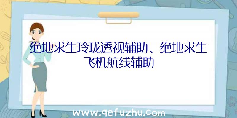 绝地求生玲珑透视辅助、绝地求生飞机航线辅助