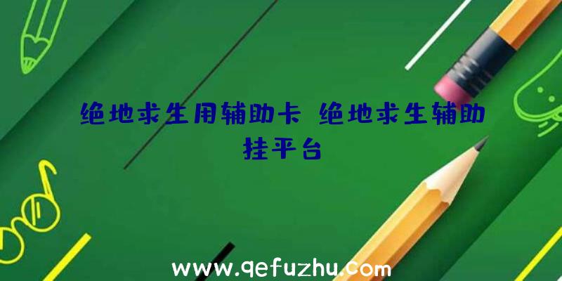 绝地求生用辅助卡、绝地求生辅助挂平台