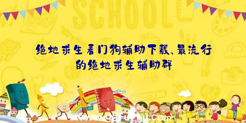 绝地求生看门狗辅助下载、最流行的绝地求生辅助群