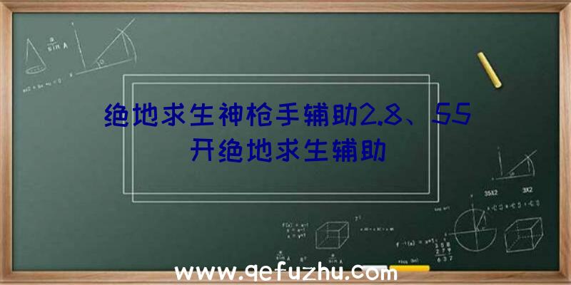 绝地求生神枪手辅助2.8、55开绝地求生辅助