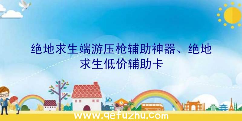 绝地求生端游压枪辅助神器、绝地求生低价辅助卡