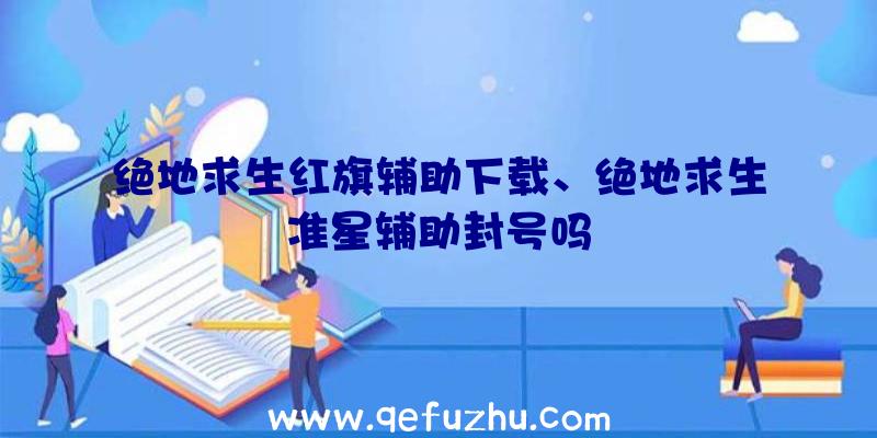 绝地求生红旗辅助下载、绝地求生准星辅助封号吗