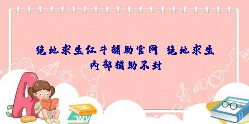 绝地求生红牛辅助官网、绝地求生内部辅助不封