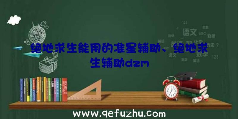 绝地求生能用的准星辅助、绝地求生辅助dzm