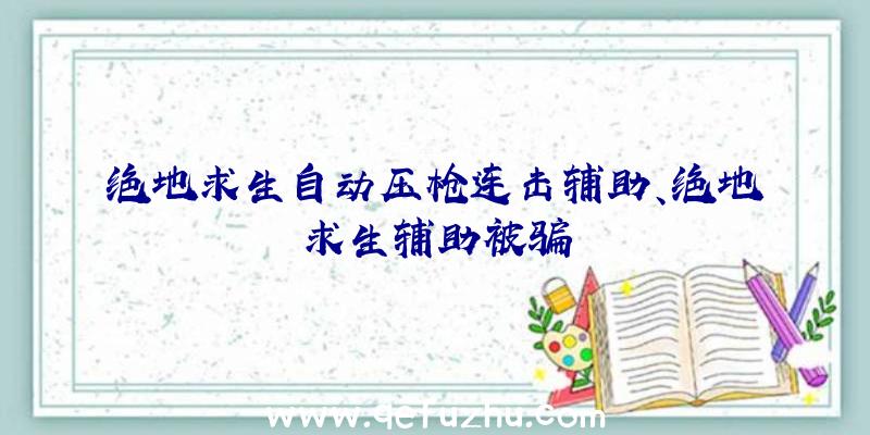 绝地求生自动压枪连击辅助、绝地求生辅助被骗