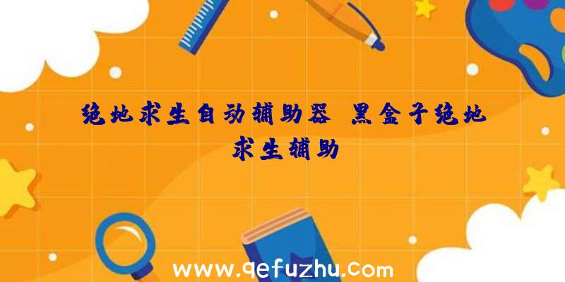 绝地求生自动辅助器、黑盒子绝地求生辅助