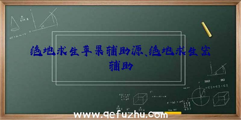 绝地求生苹果辅助源、绝地求生宏辅助