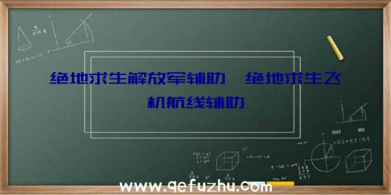 绝地求生解放军辅助、绝地求生飞机航线辅助