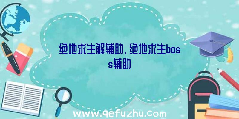 绝地求生解辅助、绝地求生boss辅助