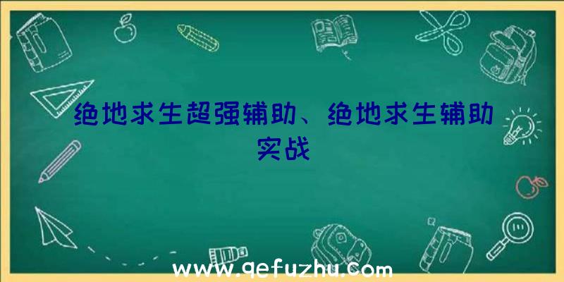 绝地求生超强辅助、绝地求生辅助实战