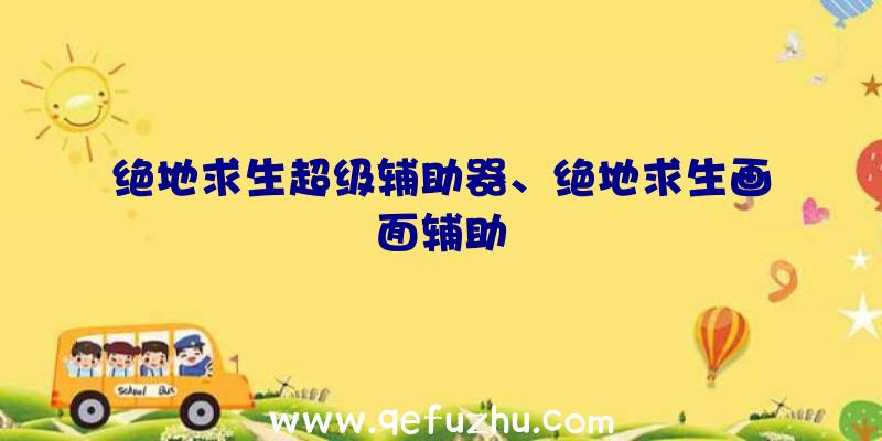 绝地求生超级辅助器、绝地求生画面辅助