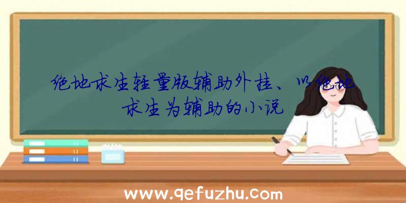 绝地求生轻量版辅助外挂、以绝地求生为辅助的小说