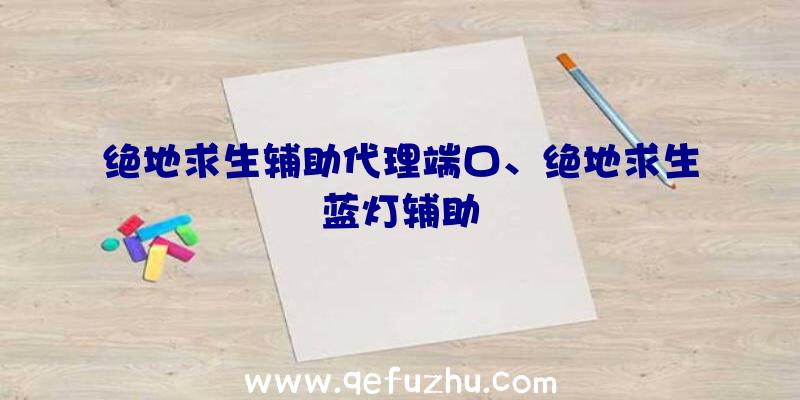 绝地求生辅助代理端口、绝地求生蓝灯辅助