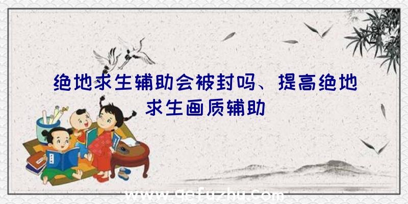 绝地求生辅助会被封吗、提高绝地求生画质辅助