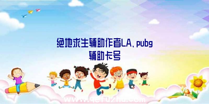 绝地求生辅助作者LA、pubg辅助卡号