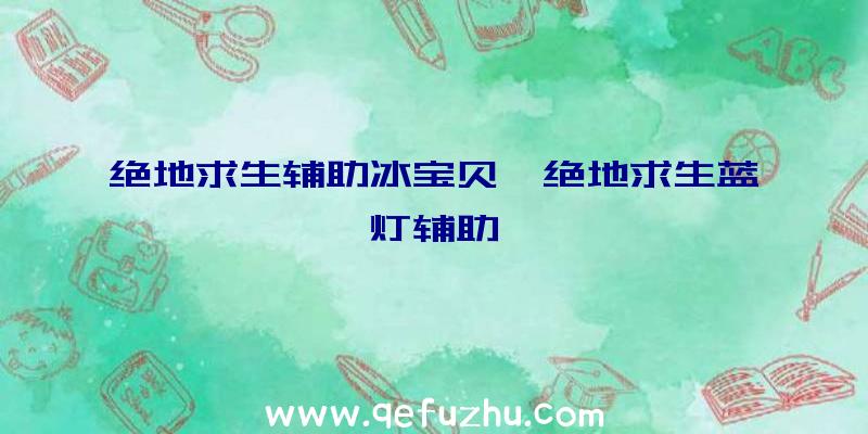 绝地求生辅助冰宝贝、绝地求生蓝灯辅助