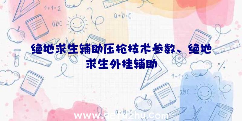 绝地求生辅助压枪技术参数、绝地求生外挂辅助