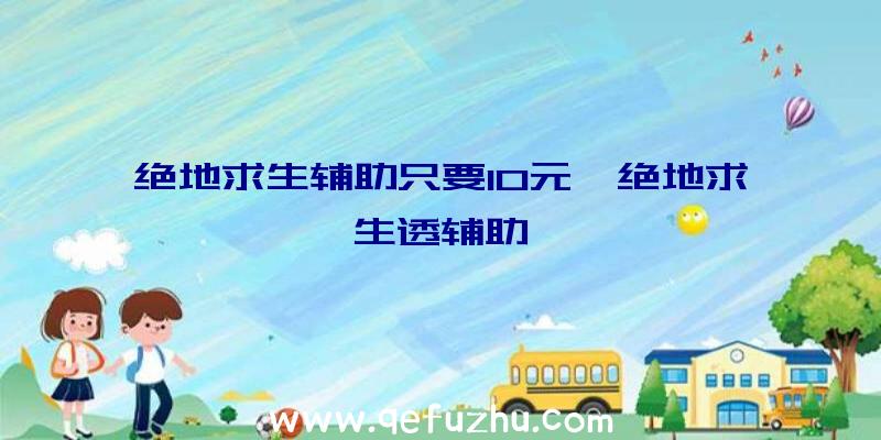 绝地求生辅助只要10元、绝地求生透辅助