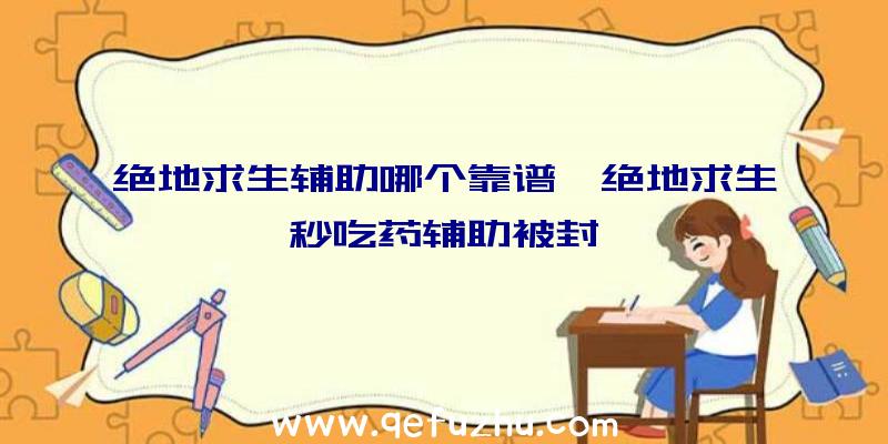 绝地求生辅助哪个靠谱、绝地求生秒吃药辅助被封