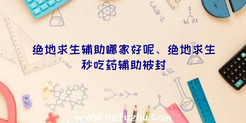 绝地求生辅助哪家好呢、绝地求生秒吃药辅助被封