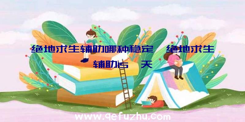 绝地求生辅助哪种稳定、绝地求生辅助15一天