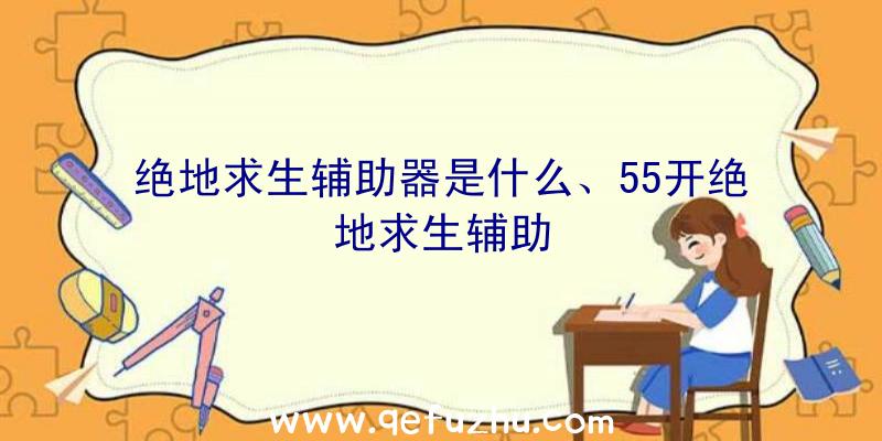 绝地求生辅助器是什么、55开绝地求生辅助