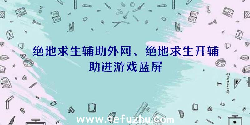 绝地求生辅助外网、绝地求生开辅助进游戏蓝屏