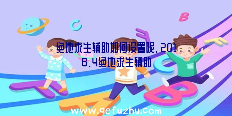 绝地求生辅助如何设置呢、2018.4绝地求生辅助