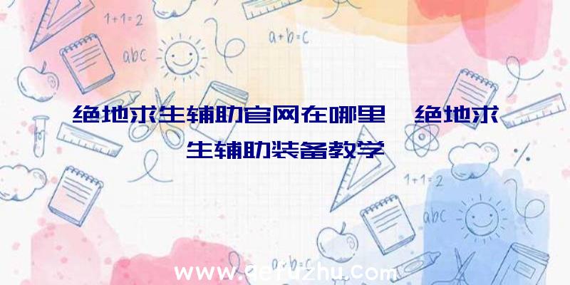 绝地求生辅助官网在哪里、绝地求生辅助装备教学